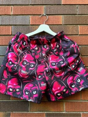 Bravest Skull Mesh Shorts